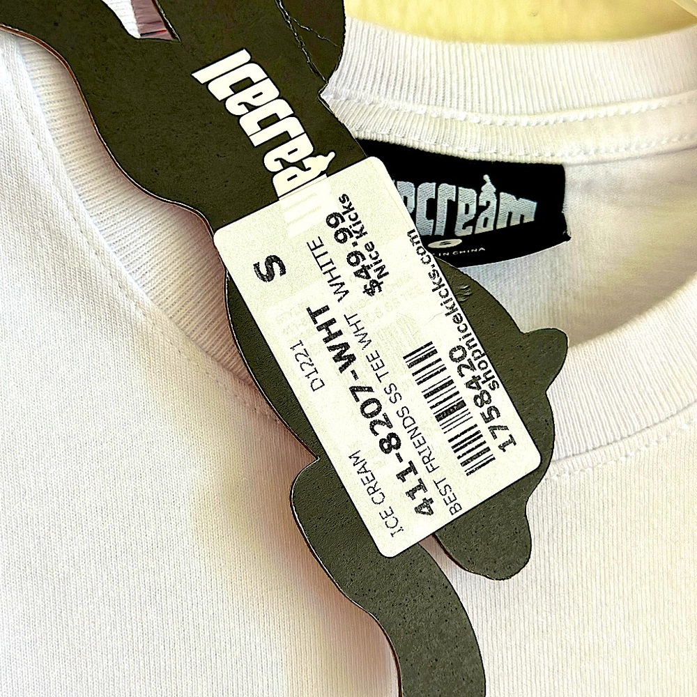 NWT - Billionaire Boys Club Ice Cream SS T-Shirt “White” DEADSTOCK - Picture 6 of 7